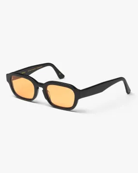 Colorful Standard - Sunglass 01 - Deep Black Solid/Orange - Lunettes de soleil