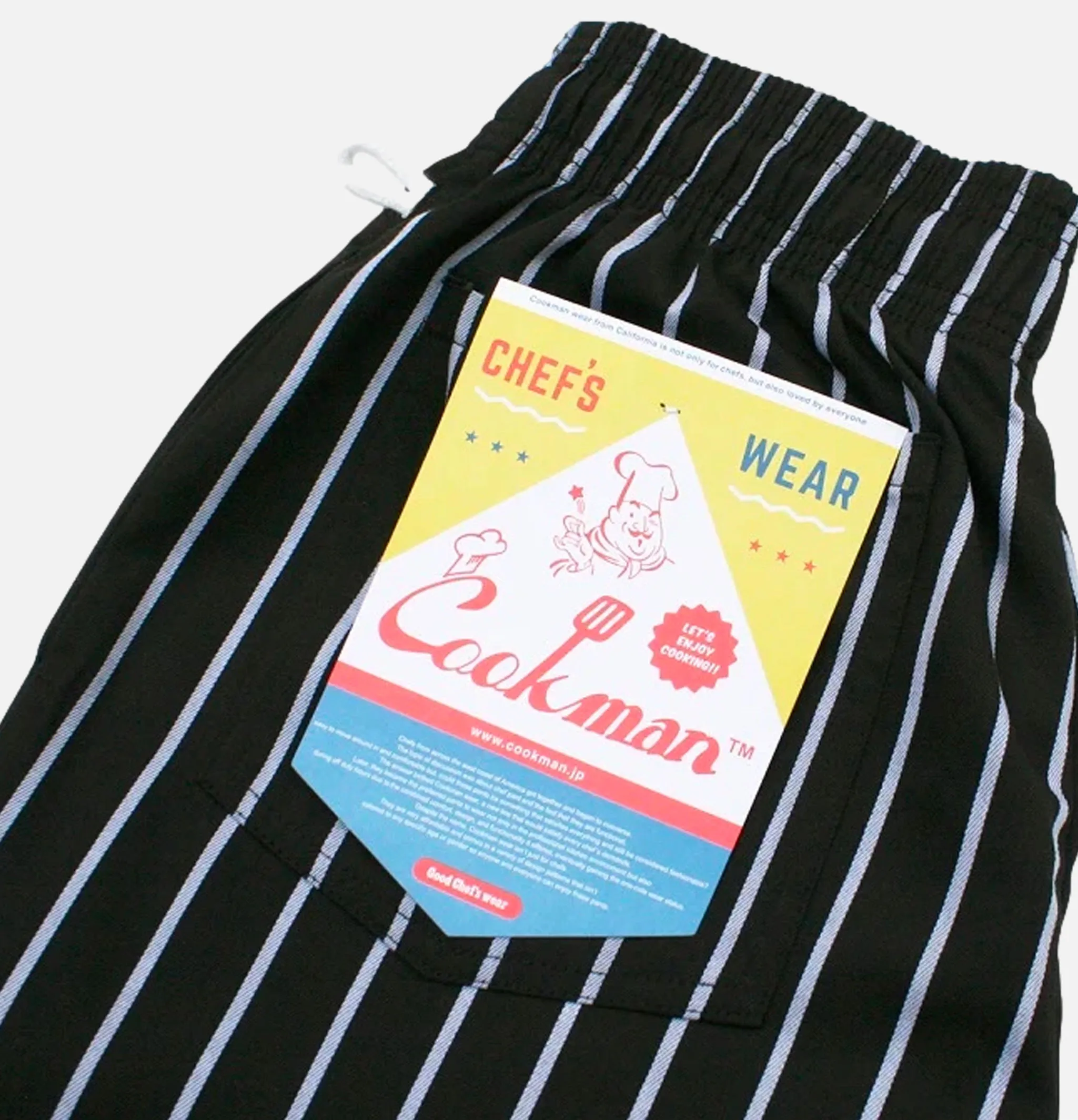 Cookman | Chef Short Stripe Black | Shop Royalcheese Paris