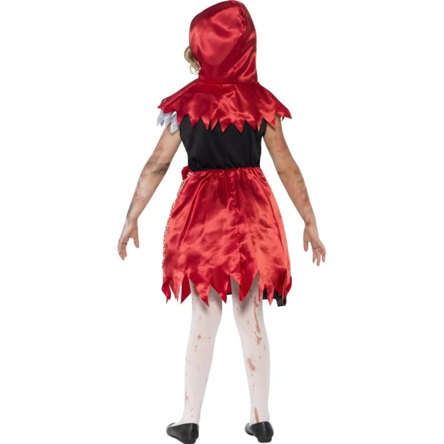 Costume chaperon rouge zombie pour enfant