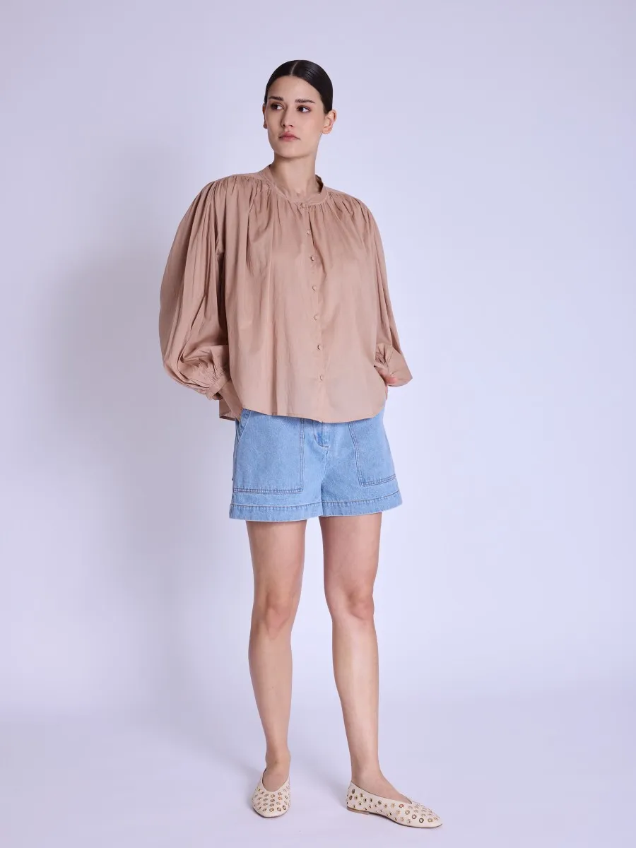 COUNTRY | Chemise oversize nude