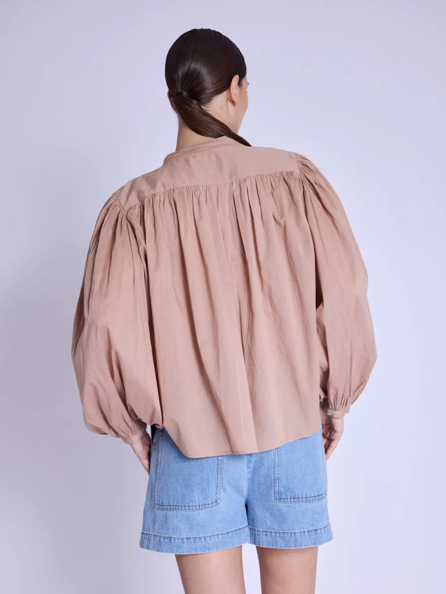 COUNTRY | Chemise oversize nude