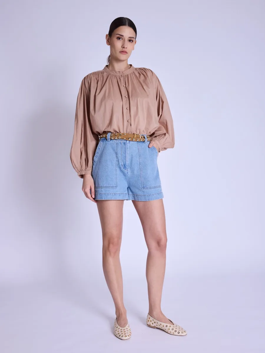 COUNTRY | Chemise oversize nude