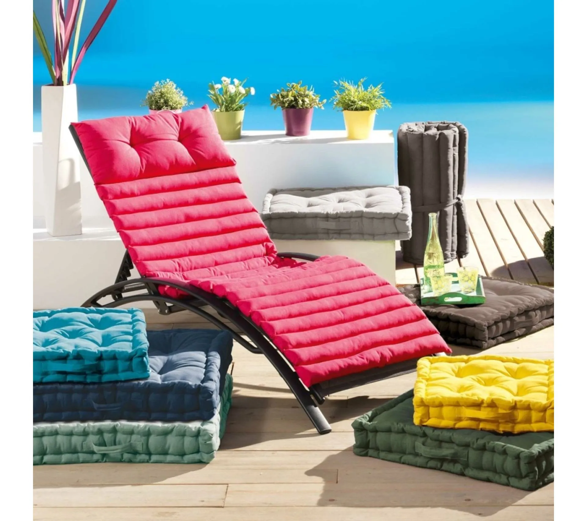 Coussin Bain De Soleil Pacifique Kaki 60x180 Cm