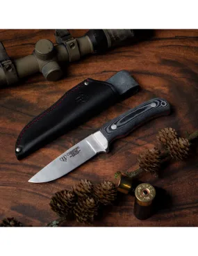 Couteau de chasse Cudeman, manche en micarta noir ⚔️ Boutique Épées