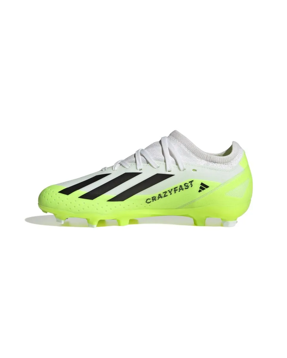 Crampons de football Enfant X CRAZYFAST.3 FG J Blanc