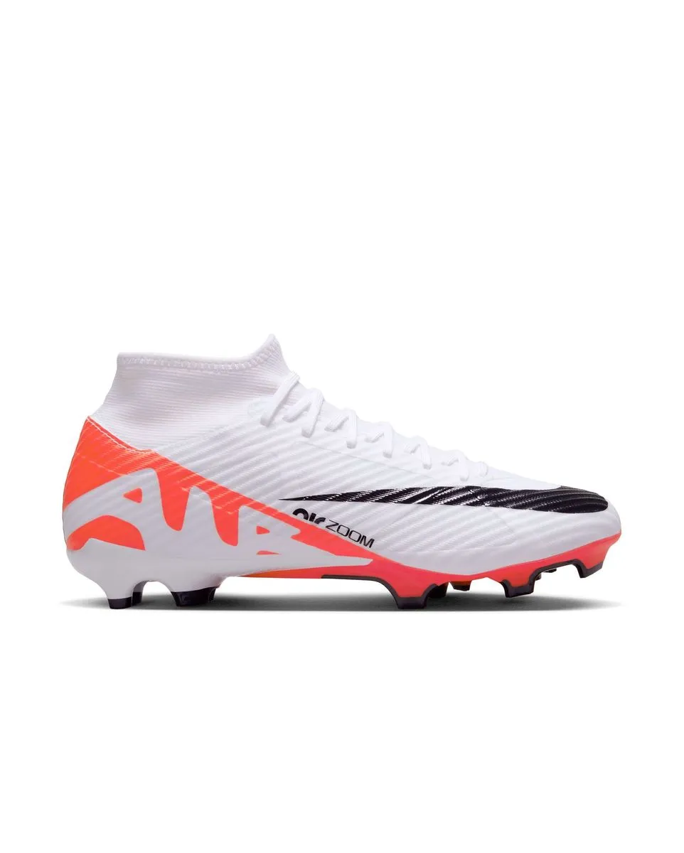 Crampons de football Homme ZOOM SUPERFLY 9 ACADEMY FG/MG Blanc