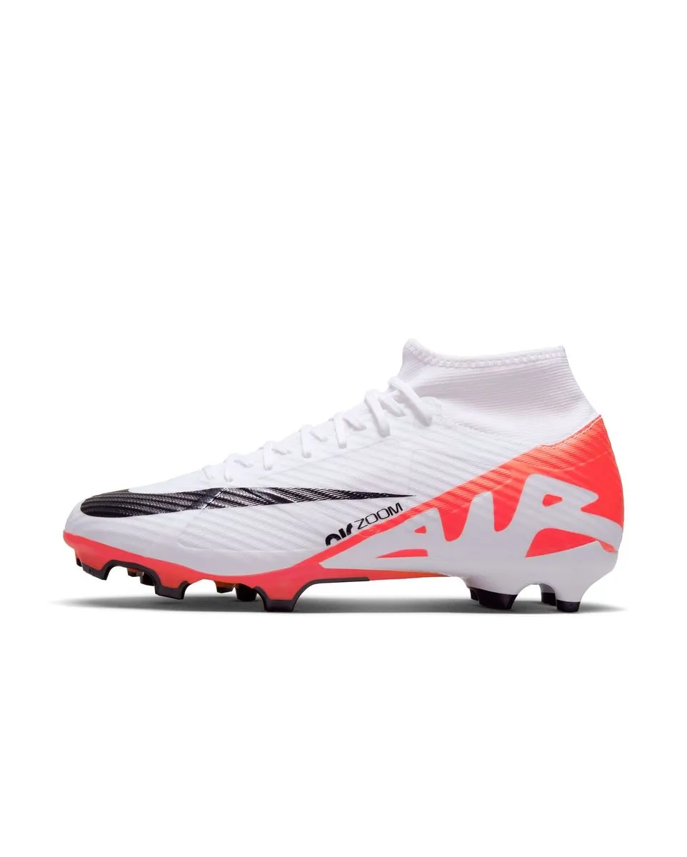 Crampons de football Homme ZOOM SUPERFLY 9 ACADEMY FG/MG Blanc