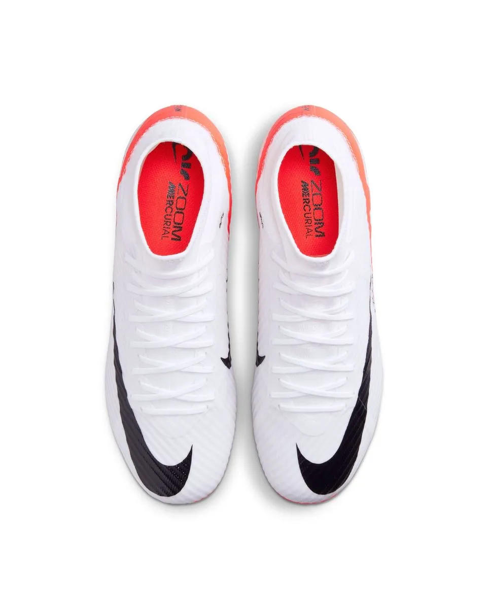 Crampons de football Homme ZOOM SUPERFLY 9 ACADEMY FG/MG Blanc