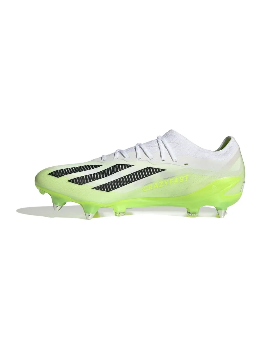 Crampons de football Unisexe X CRAZYFAST.1 SG Blanc