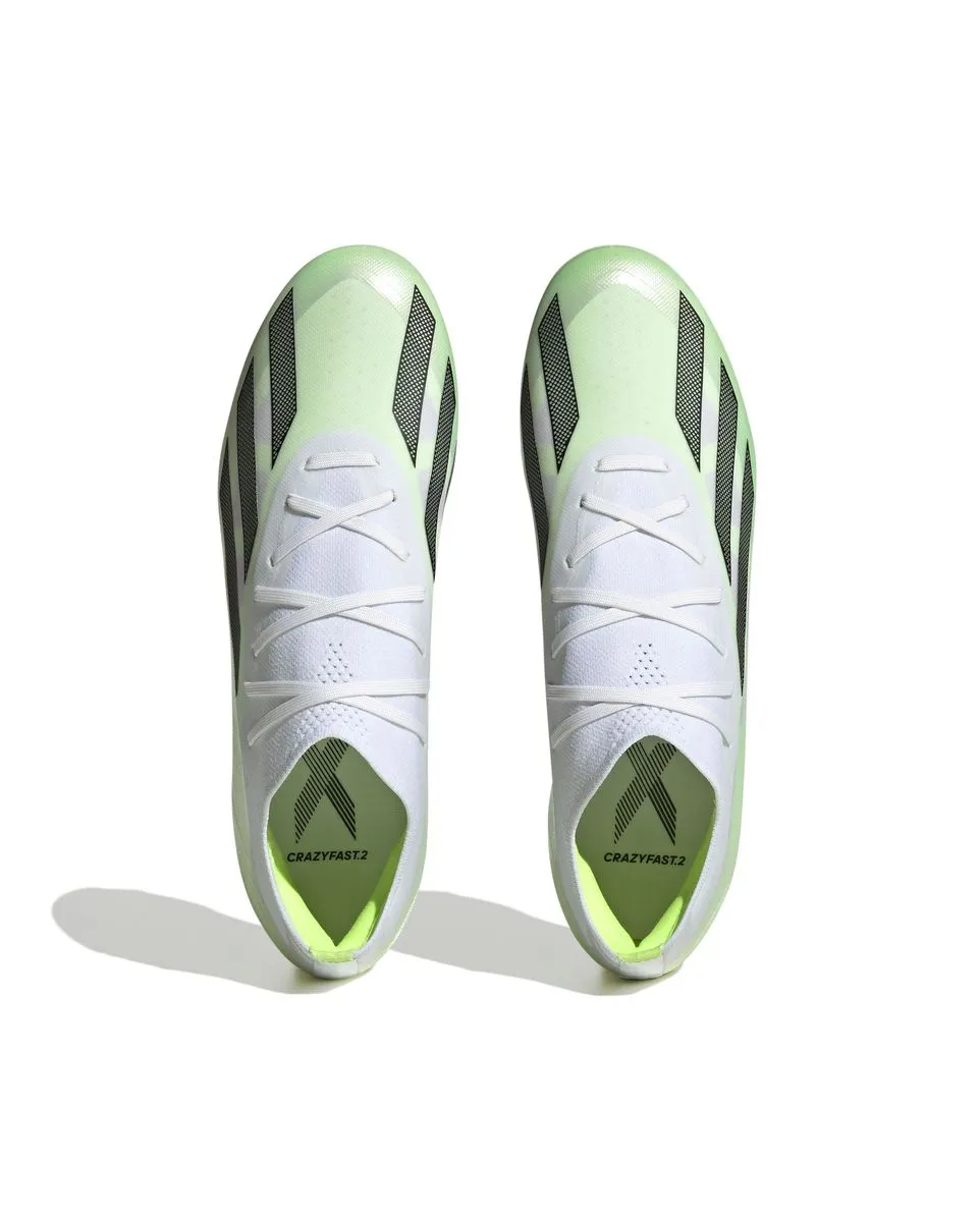 Crampons de football Unisexe X CRAZYFAST.2 FG Blanc