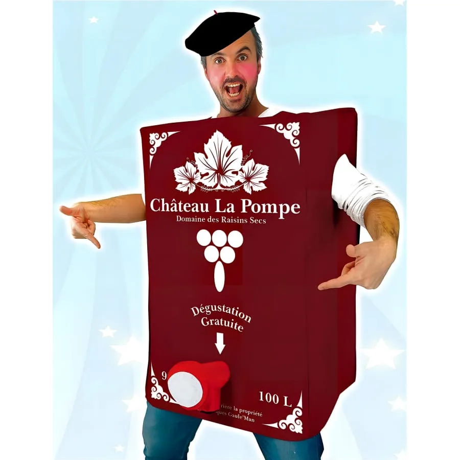 Déguisement Cubi de Vin Rouge Humoristique