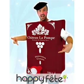 Déguisement Cubi de Vin Rouge Humoristique