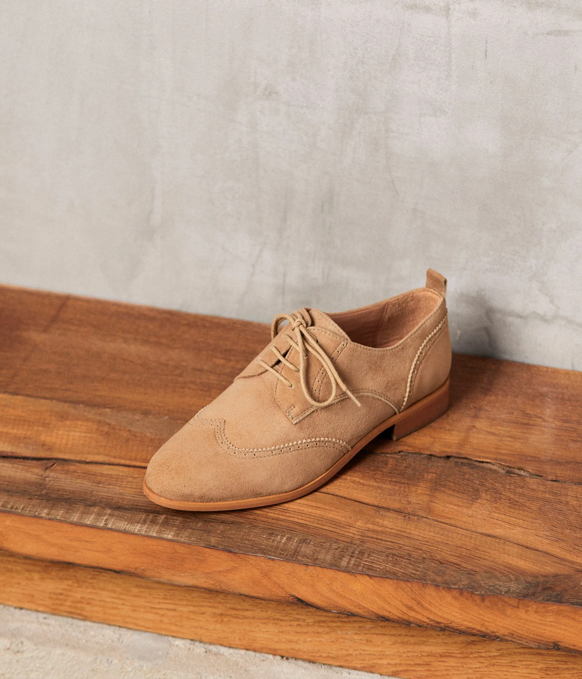 Derbies velours camel Florence