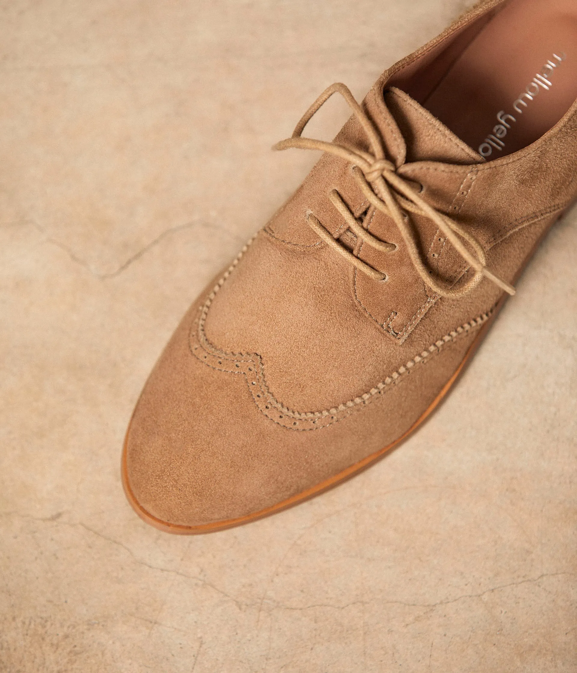 Derbies velours camel Florence