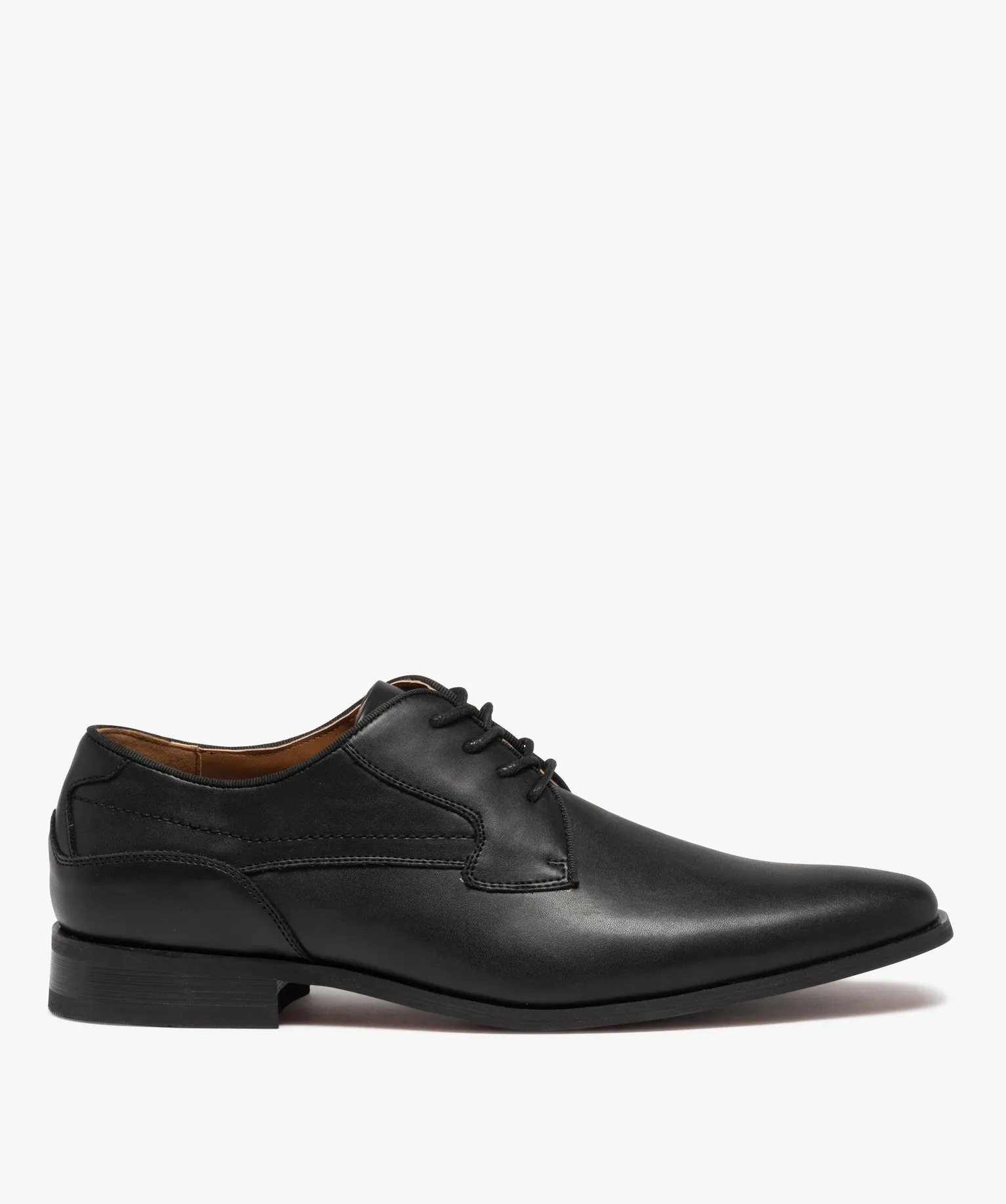 derby a bout carre avec lacets ronds homme noir vif chaussures de ville