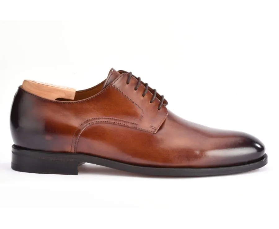 Derby homme châtaigne patiné Penford