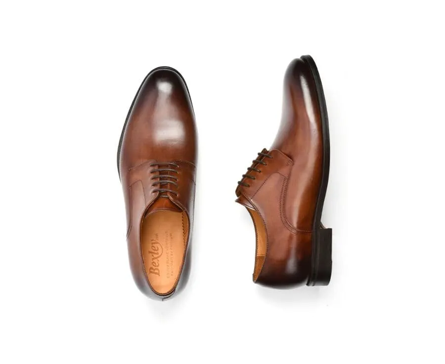 Derby homme châtaigne patiné Penford