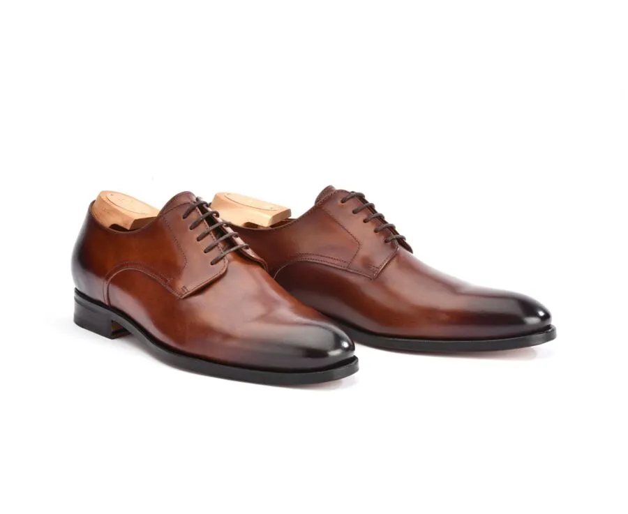 Derby homme châtaigne patiné Penford