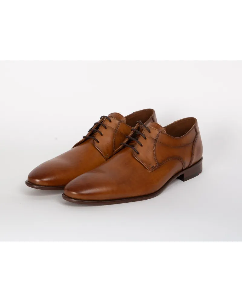 Derby pieds extra larges Lloyd grande taille cognac - Size-factory