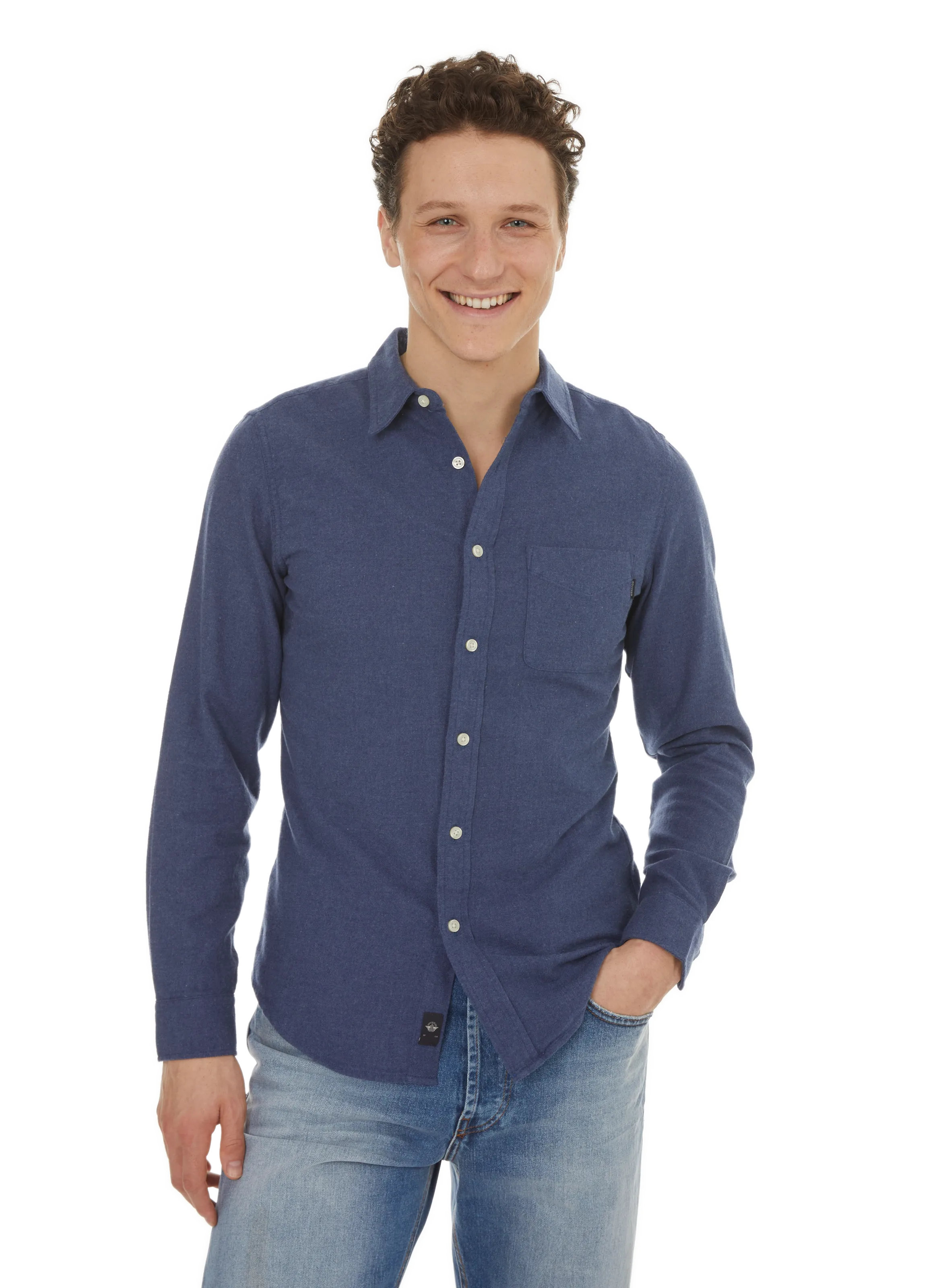 DOCKERS  Chemise en coton - Bleu