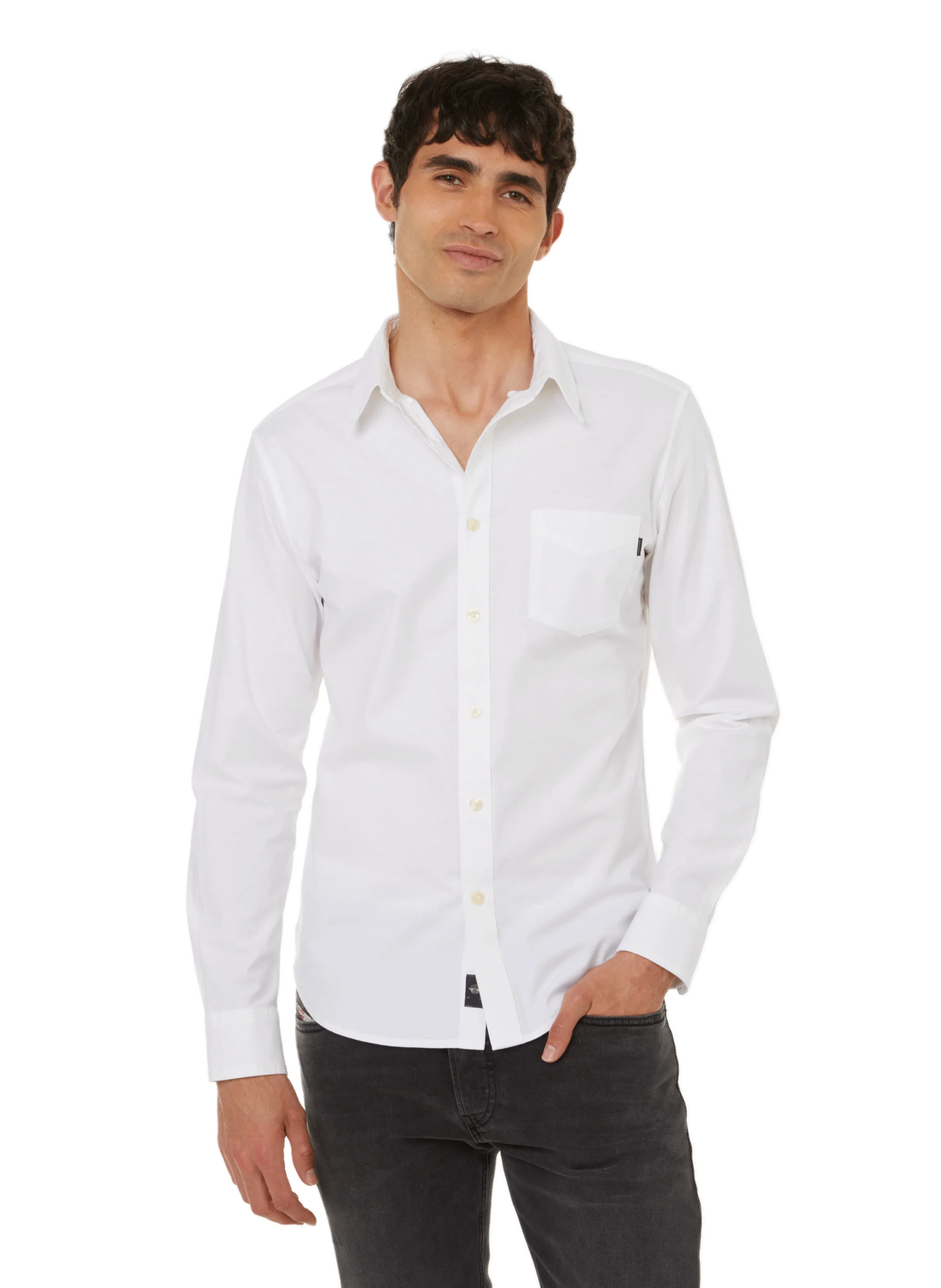 DOCKERS  Chemise slim en coton - Blanc