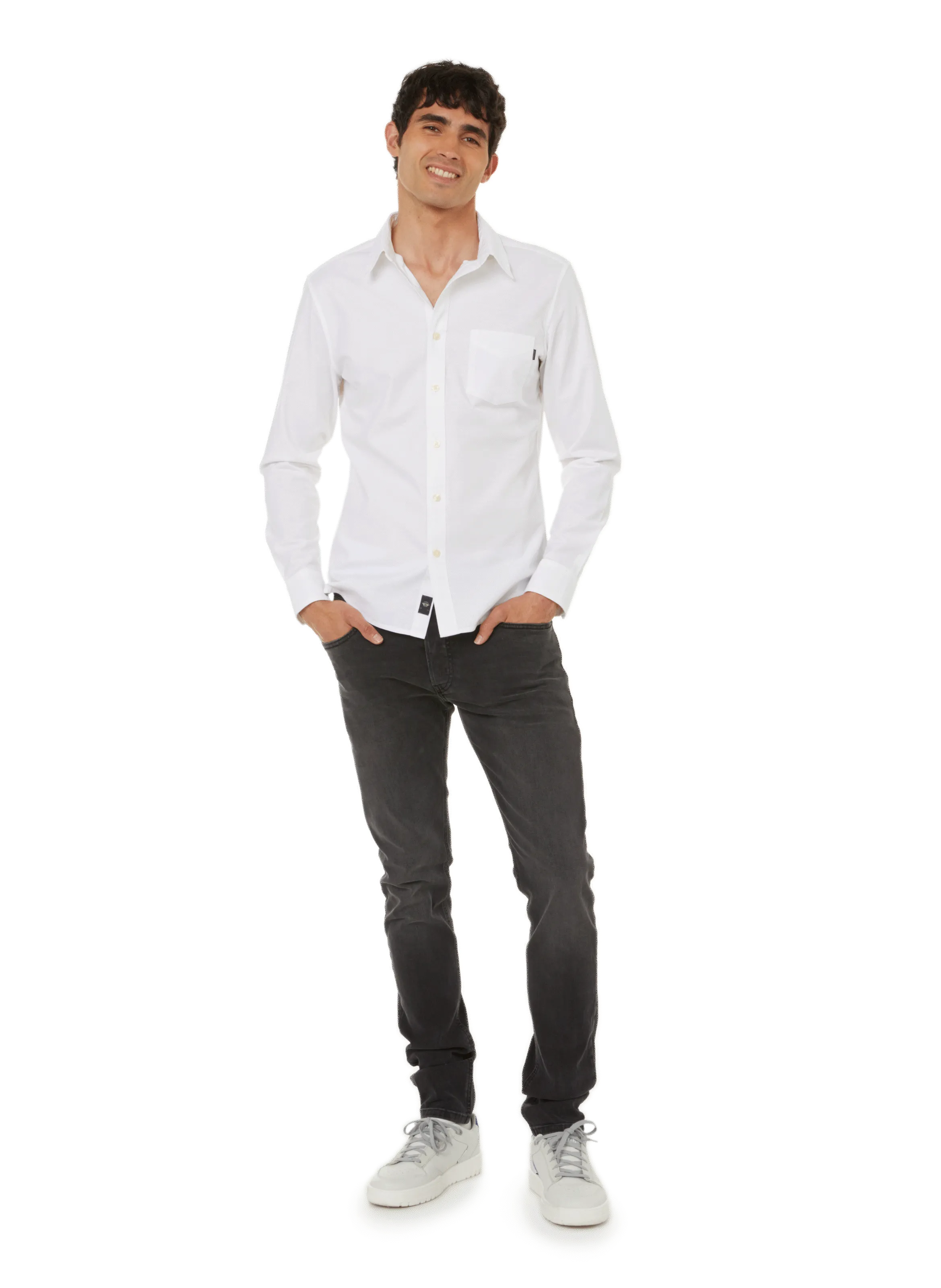 DOCKERS  Chemise slim en coton - Blanc