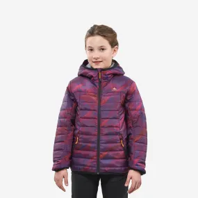 Doudoune  de randonnée enfant MH500 violet print  7- 15 ans