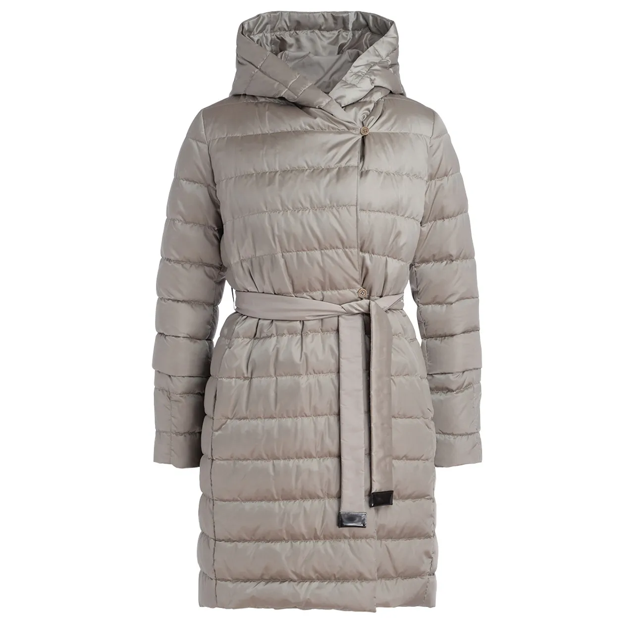 Doudoune  Max Mara Novef réversible en satin beige anti-goutte