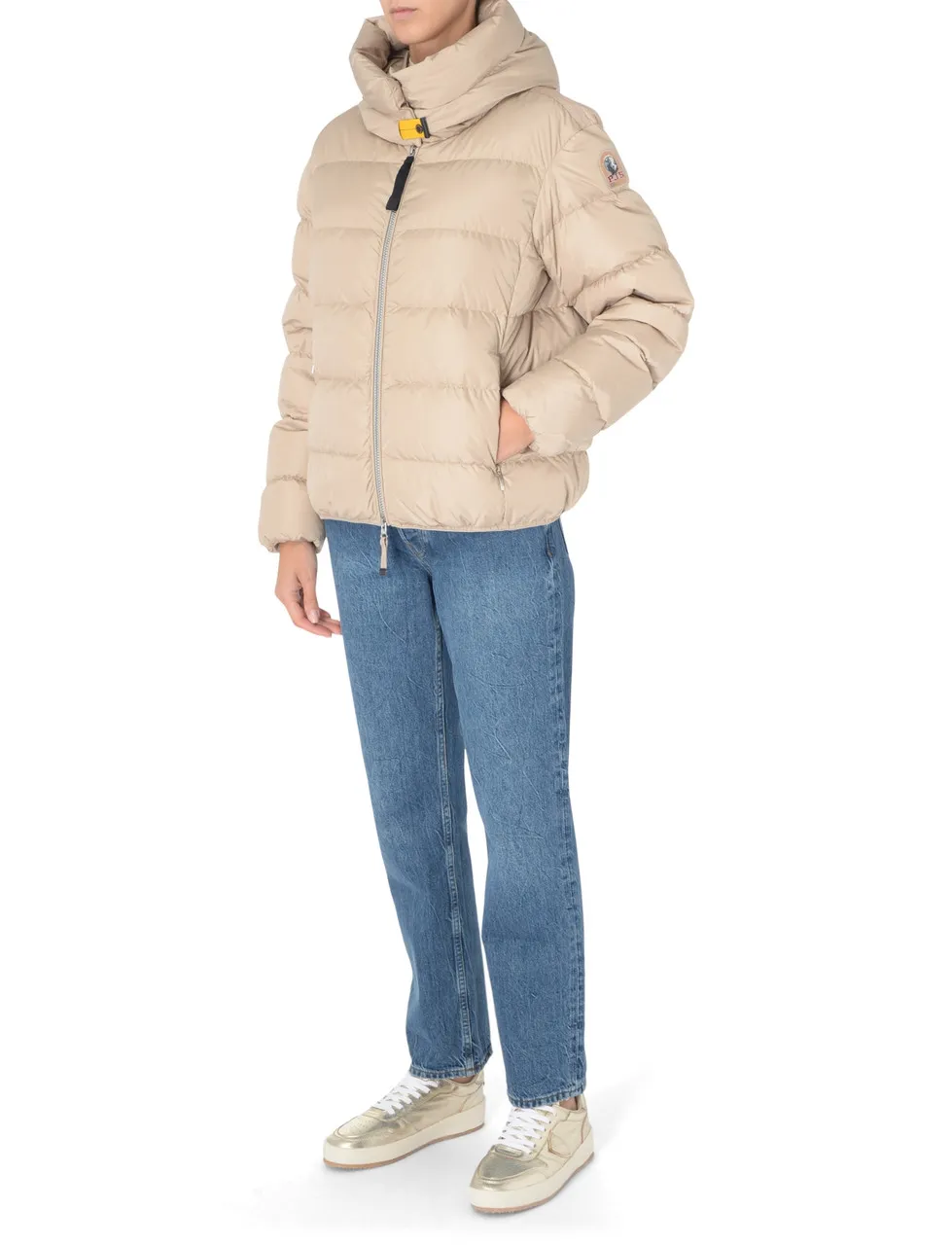 Doudoune Parajumpers Jinny beige matelassé