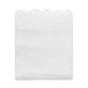 Drap plat brodé en coton OPÉRA  blanc Made in France | 3 Suisses