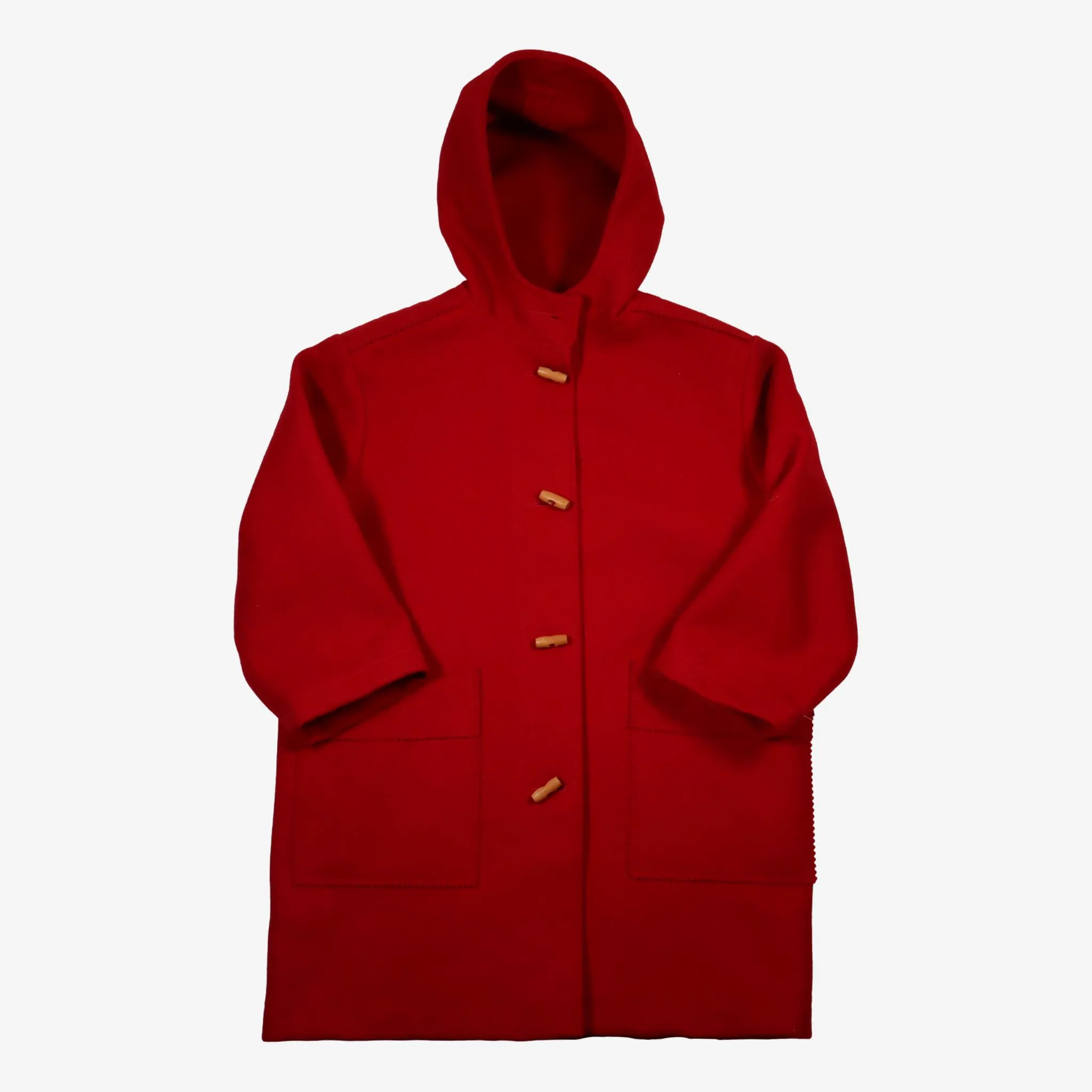 DUMONT D'URVILLE 8 ans manteau en laine rouge