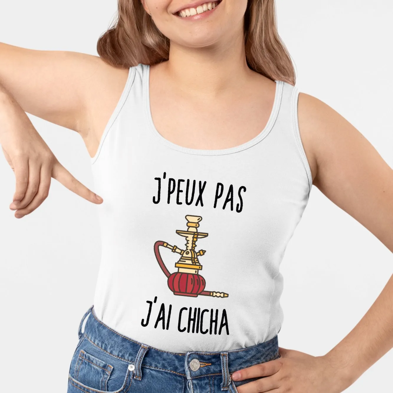 Débardeur Femme J'peux pas j'ai chicha