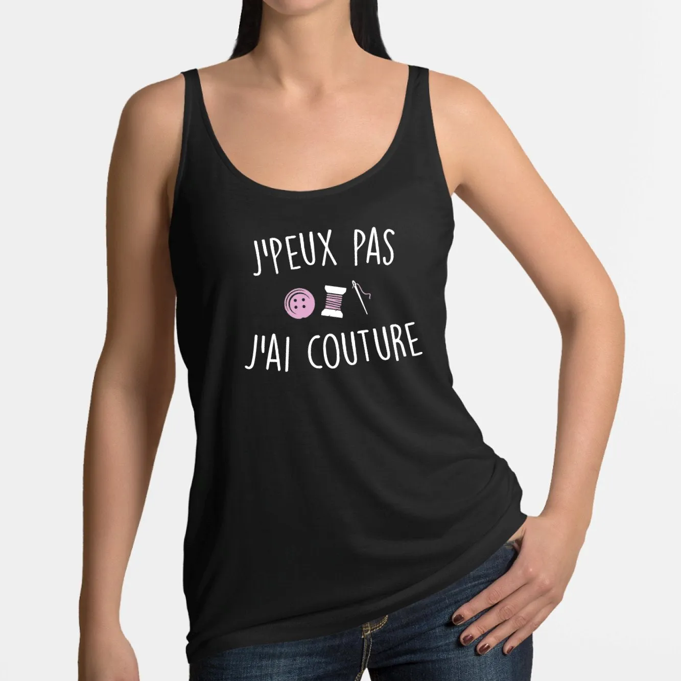 Débardeur Femme J'peux pas j'ai couture