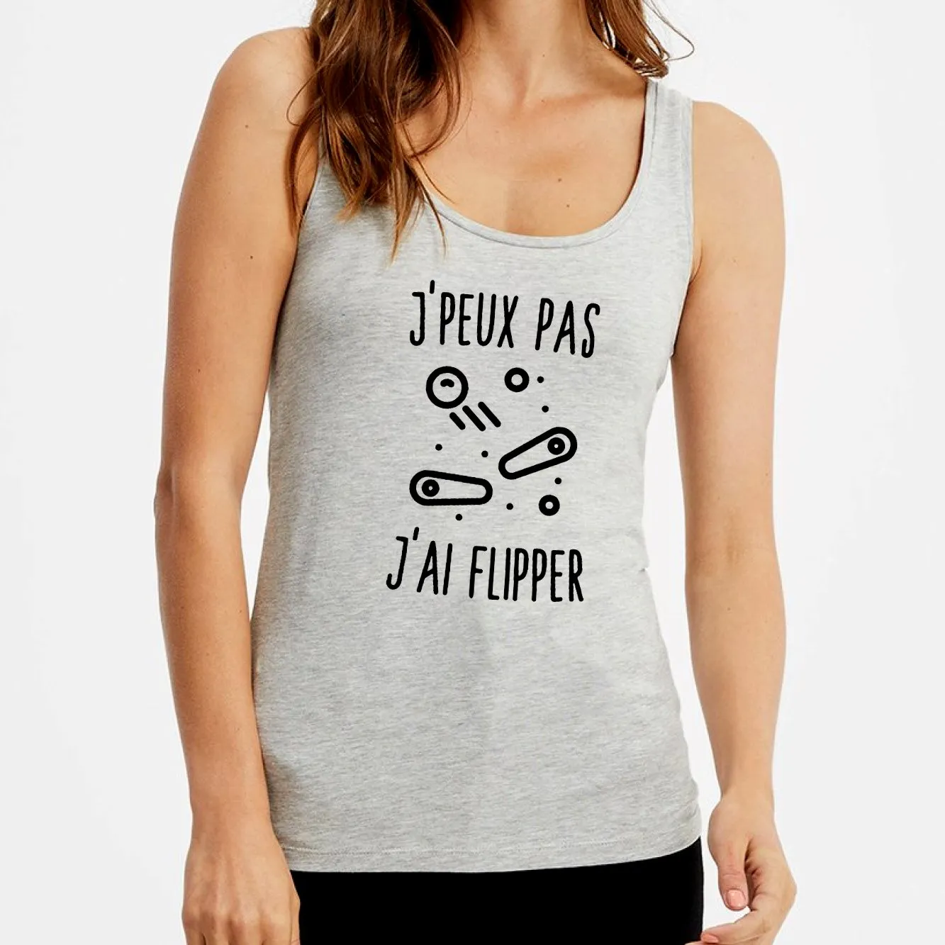 Débardeur Femme J'peux pas j'ai flipper