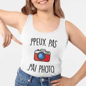 Débardeur Femme J'peux pas j'ai photo