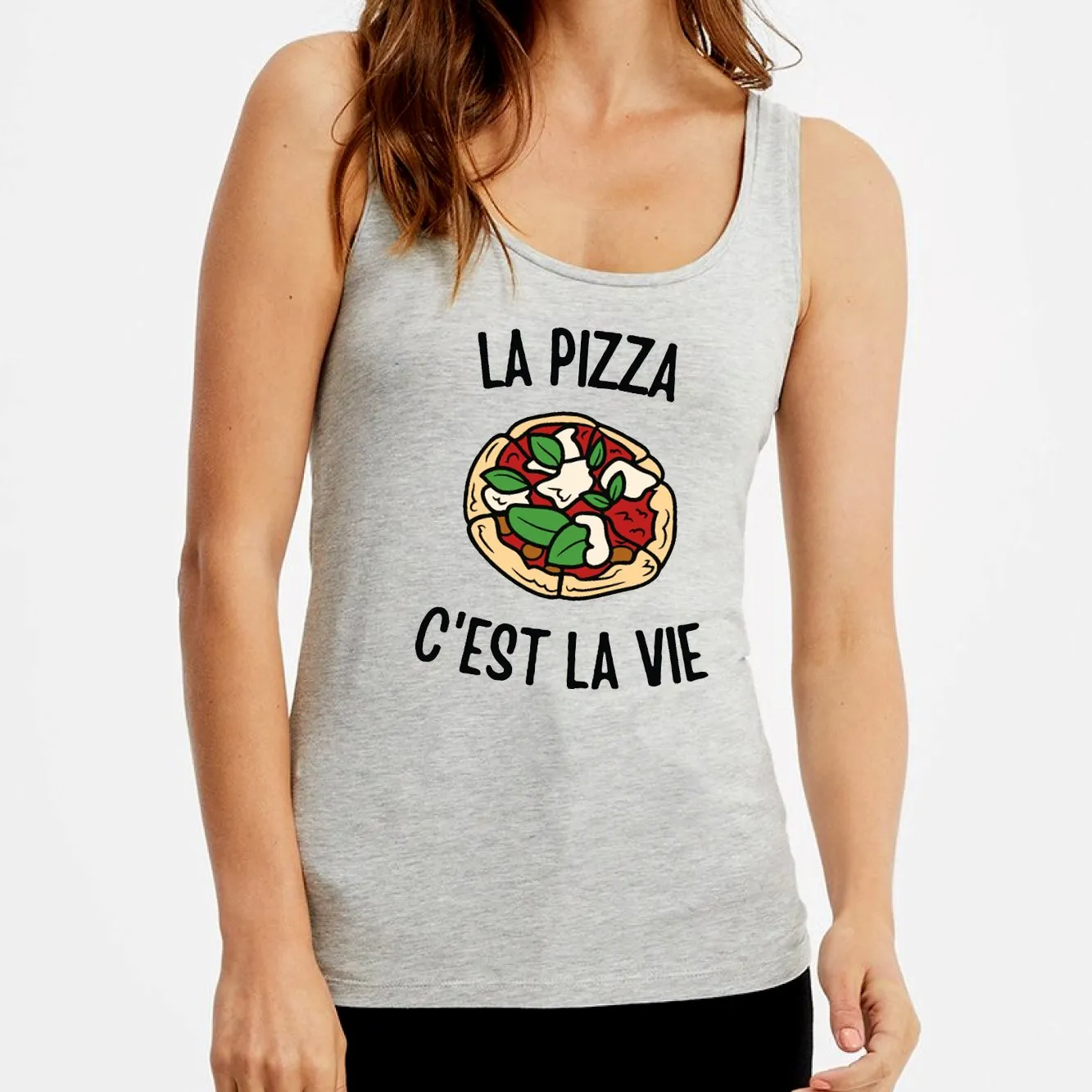 Débardeur Femme La pizza c'est la vie