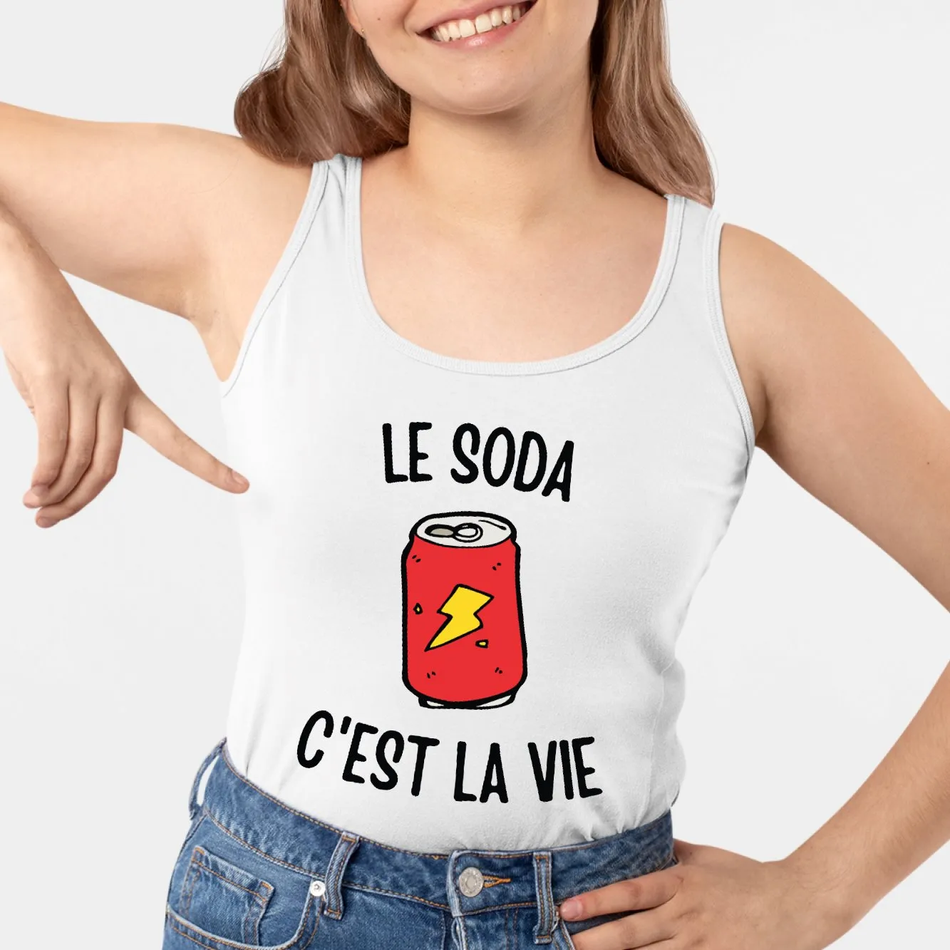 Débardeur Femme Le soda c'est la vie