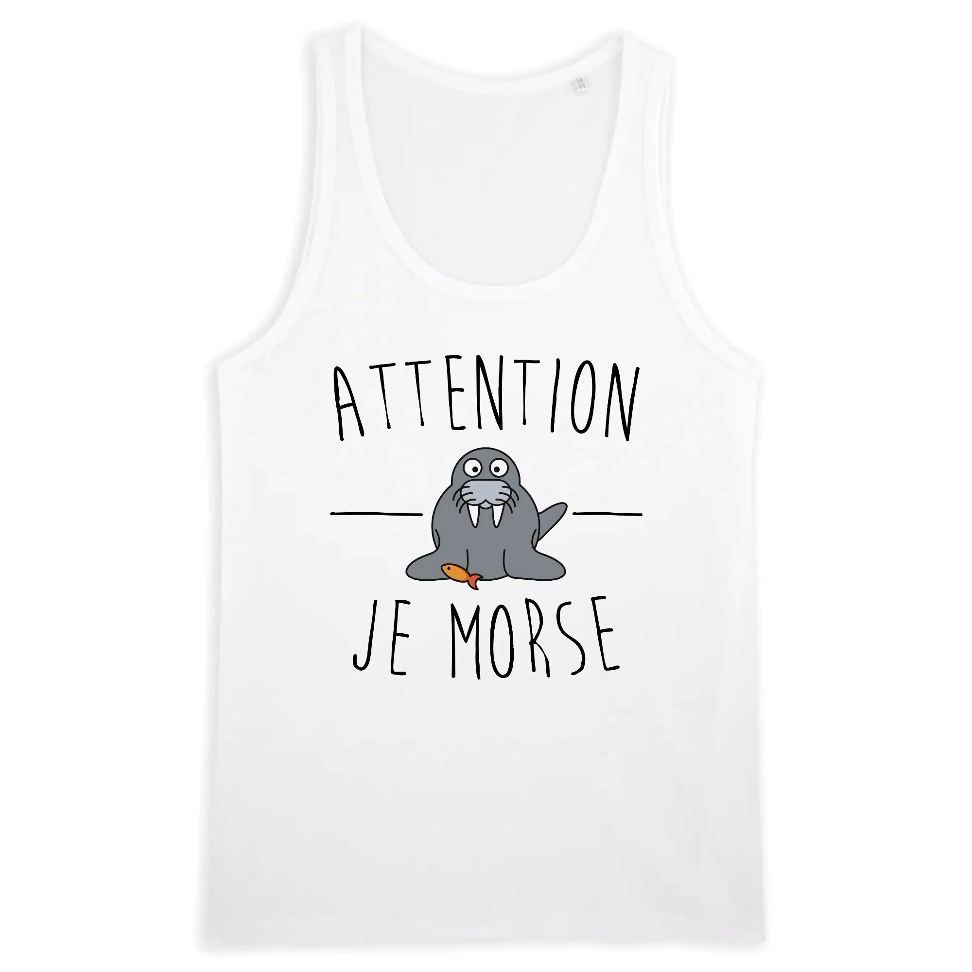 Débardeur Homme Attention je mords