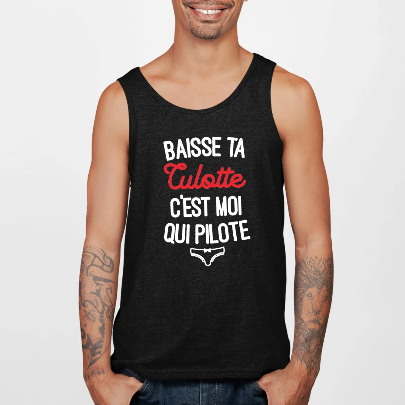 Débardeur Homme Baisse ta culotte c'est moi qui pilote