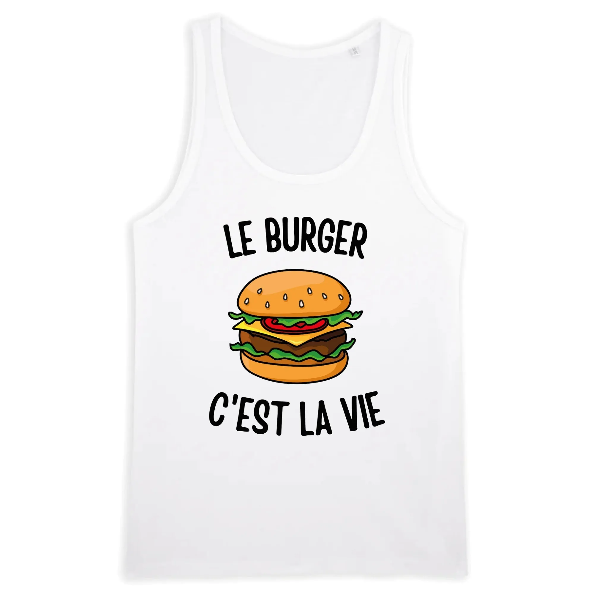 Débardeur Homme Le burger c'est la vie