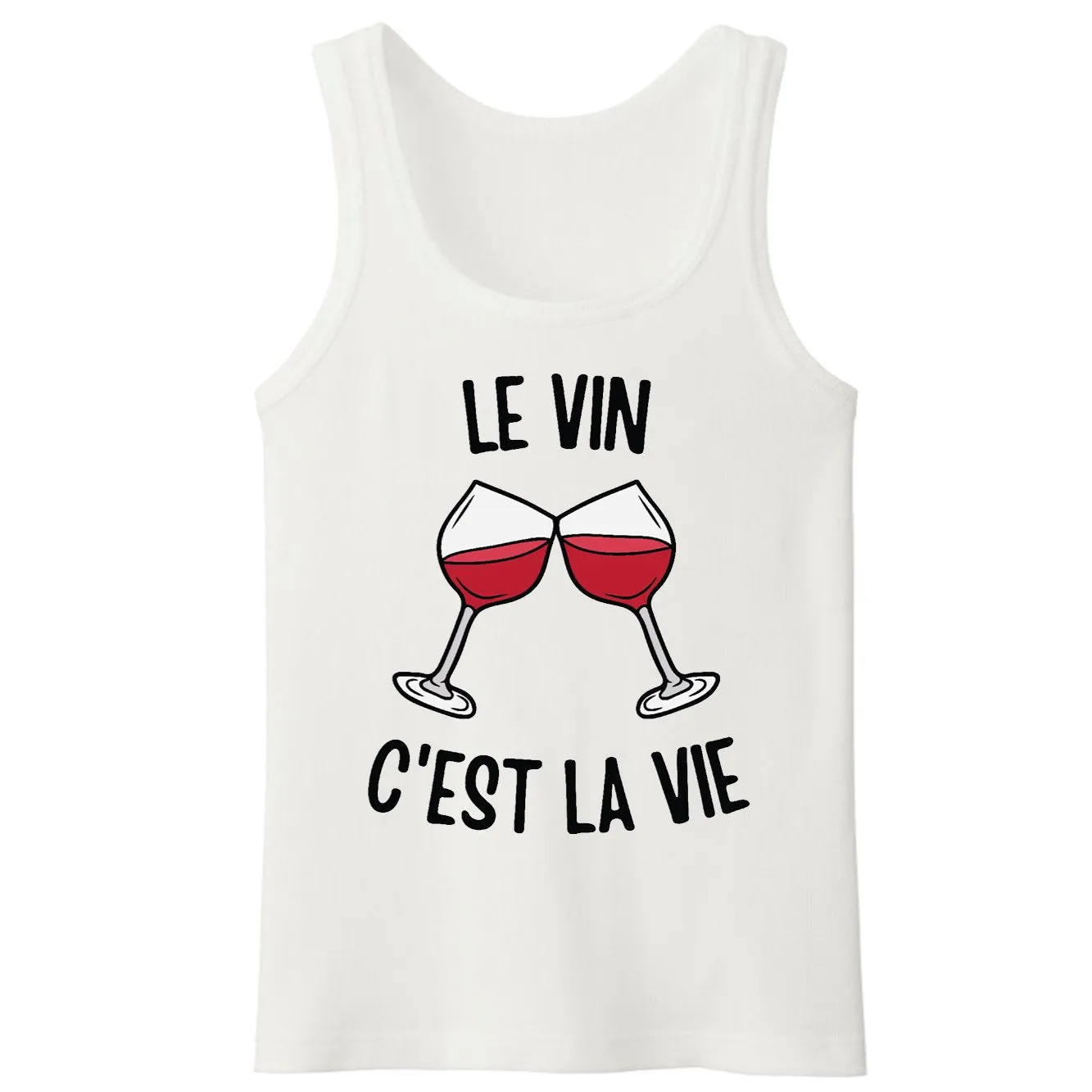 Débardeur Homme Le vin c'est la vie