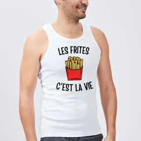 Débardeur Homme Les frites c'est la vie