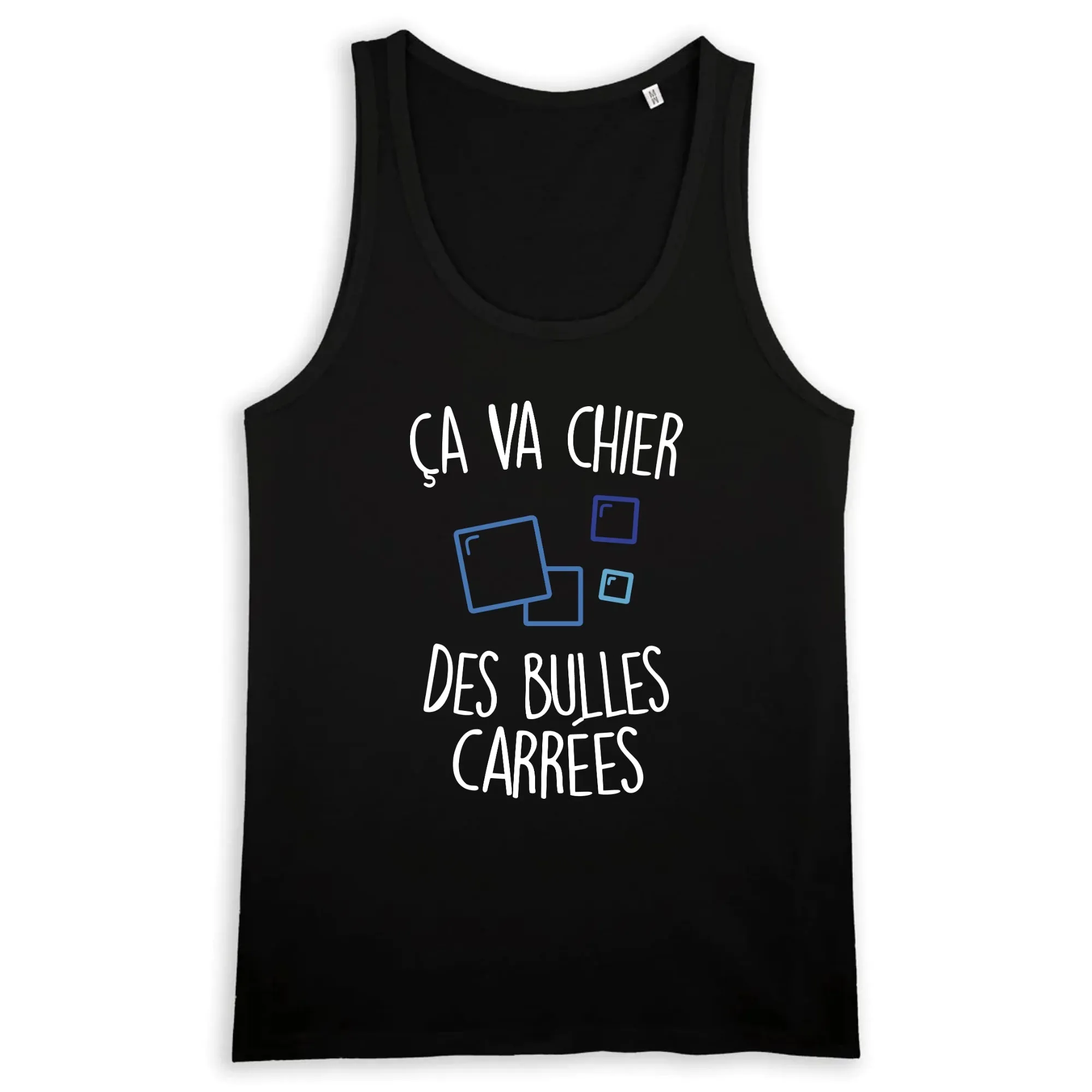 Débardeur Homme Ça va chier des bulles carrées