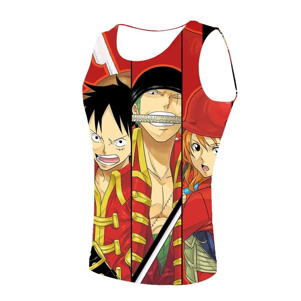 Débardeur One Piece  Luffy Zoro et Nami