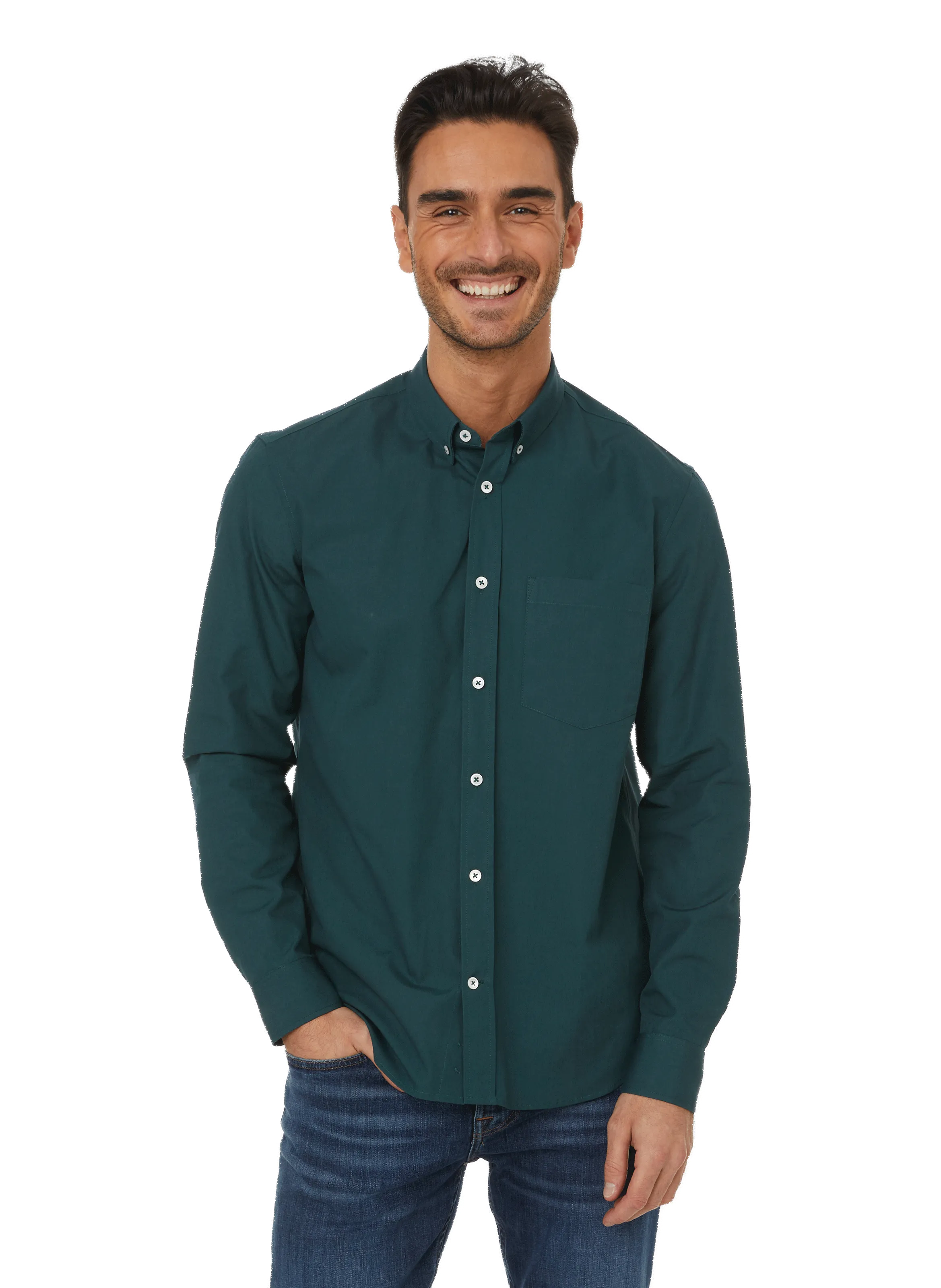 EDITIONS 102  Chemise épaisse en coton - Vert