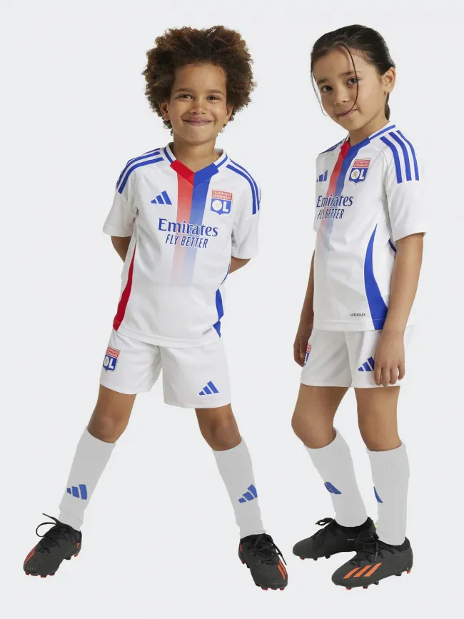 Ensemble de football olympique lyonnais blanc enfant - Adidas | wimod