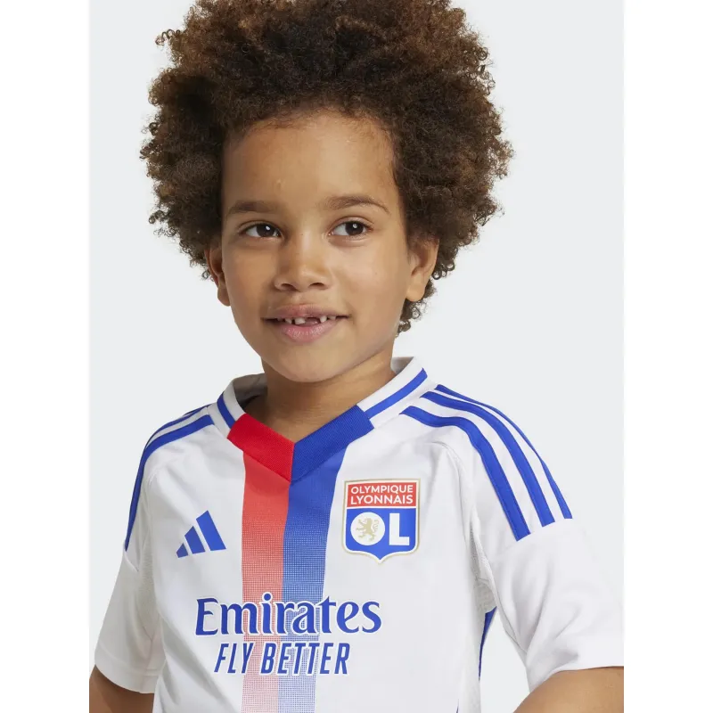 Ensemble de football olympique lyonnais blanc enfant - Adidas | wimod