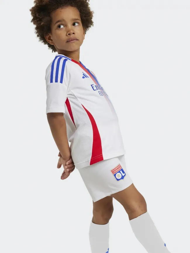 Ensemble de football olympique lyonnais blanc enfant - Adidas | wimod