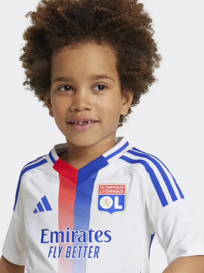 Ensemble de football olympique lyonnais blanc enfant - Adidas | wimod