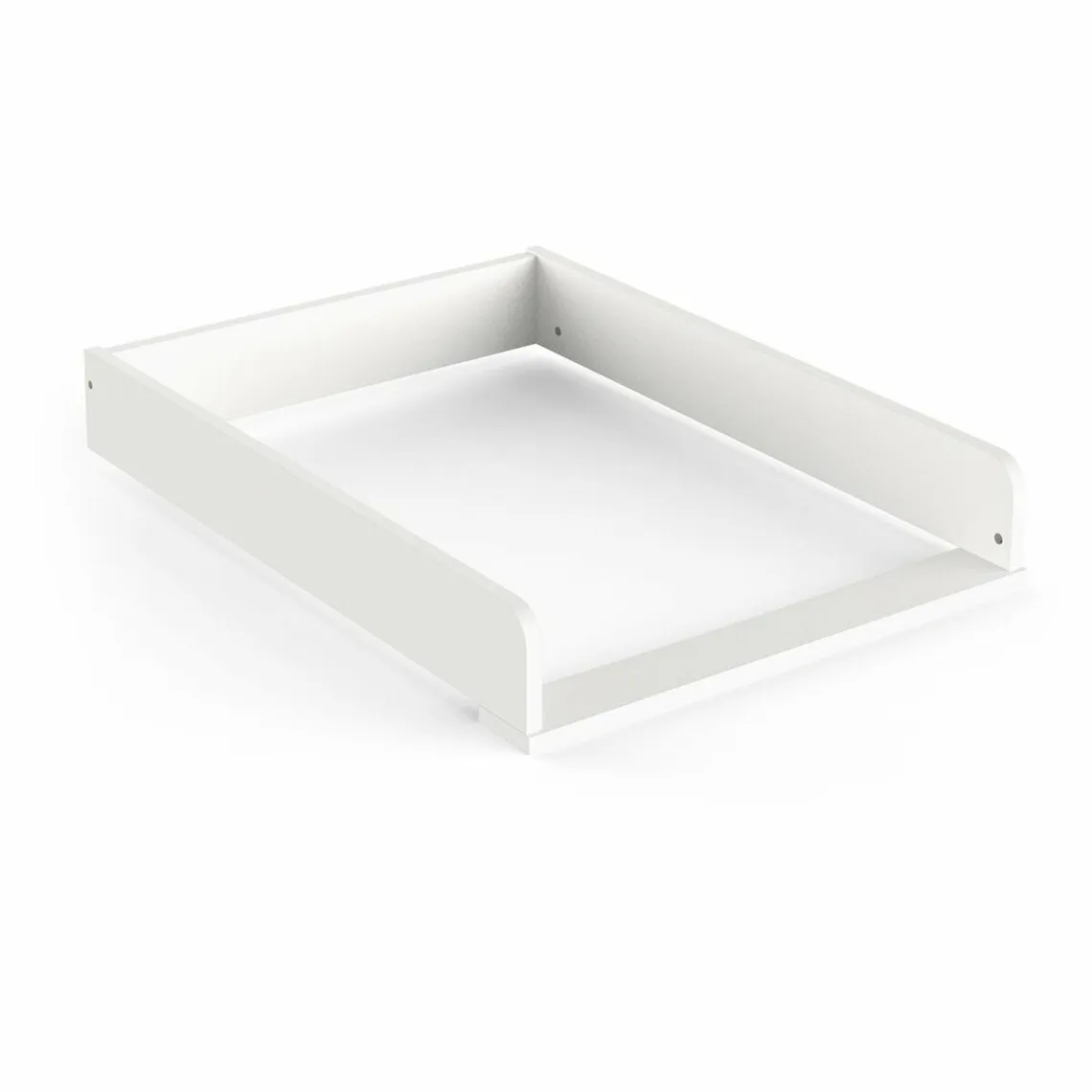 Ensemble FIRMANIA lit bébé + plan à langer pour commode + commode 2 tiroirs et 3 niches - blanc et pin natu